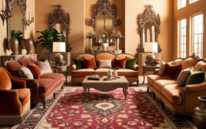 Living Room with Persian Rug