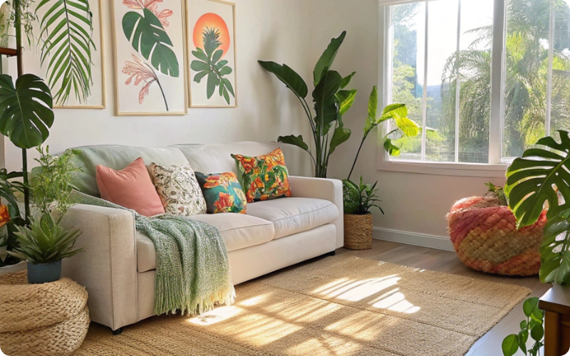 Natural Fiber Rugs for a Tropical Canadian Home