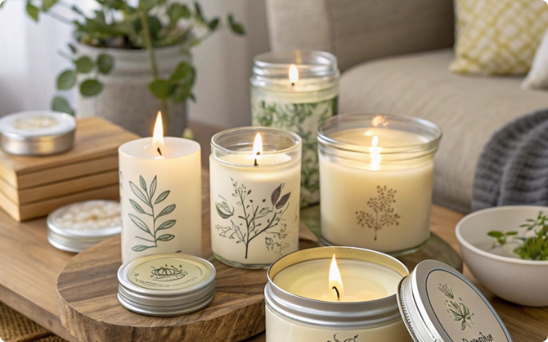 Hand-poured soy candles UK