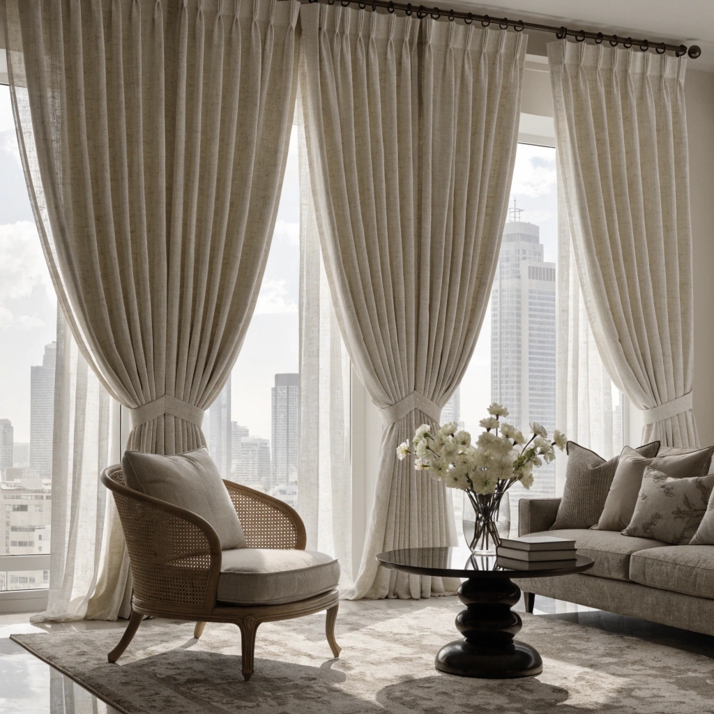 triple pinch pleat curtains