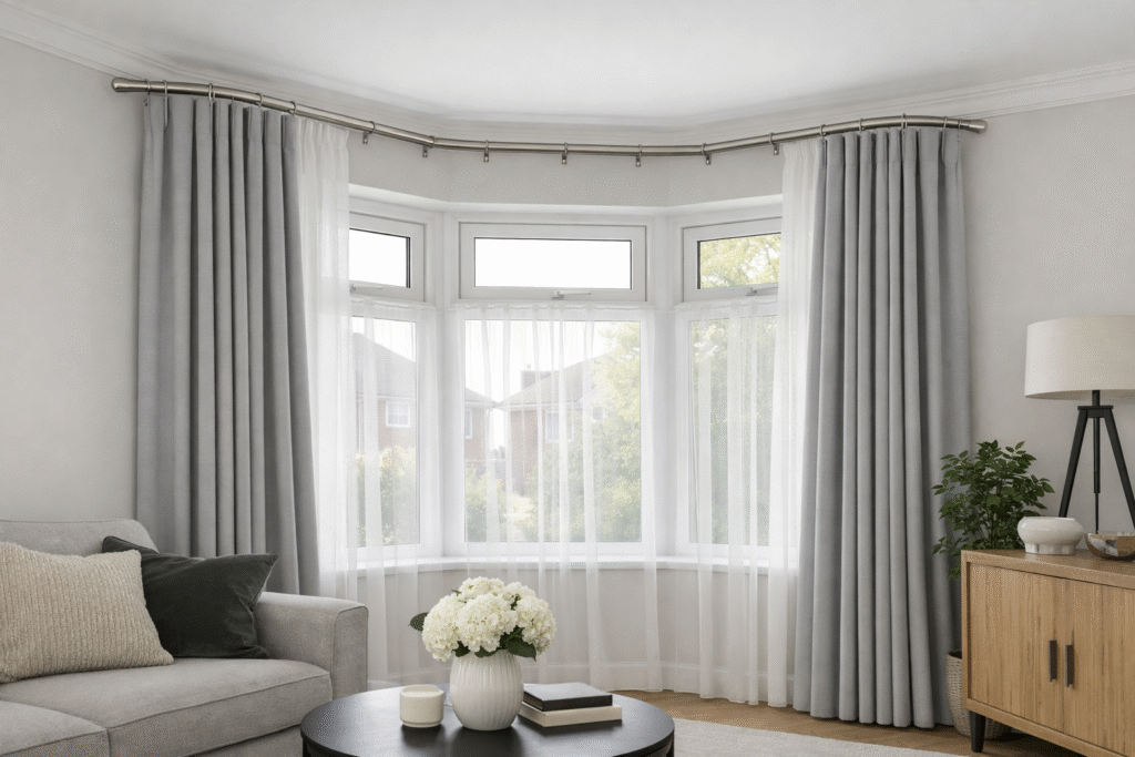 Best 5 Sided Bay Window Curtain Poles for UK Homes – Expert Guide
